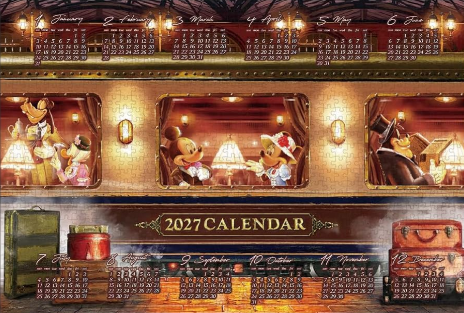 Puzzle Tenyo Disney Calendrier 2027 1000 pièces