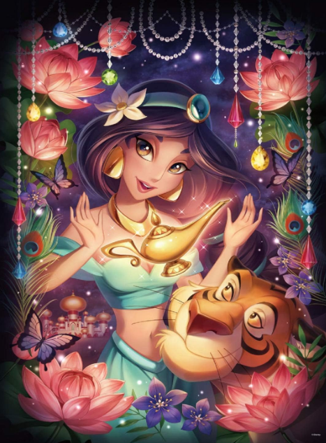 Puzzle Tenyo Disney Aladdin, Jasmine et Rajah 500 pièces