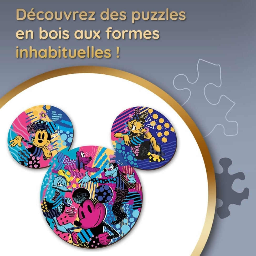Disney Mickey Mouse Puzzle des formes en bois Multicolore - 24.5