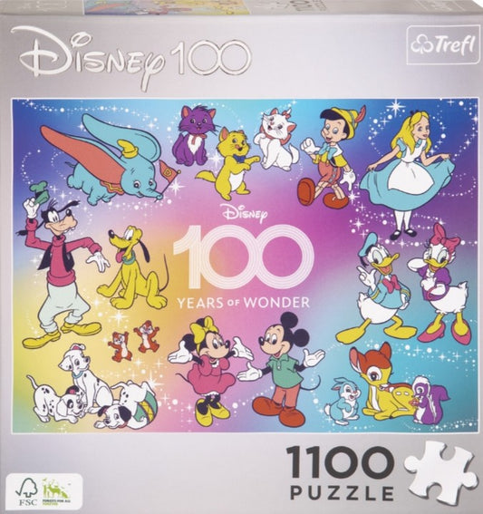 Puzzle Trefl 1100 pièces Disney 100 years of wonder