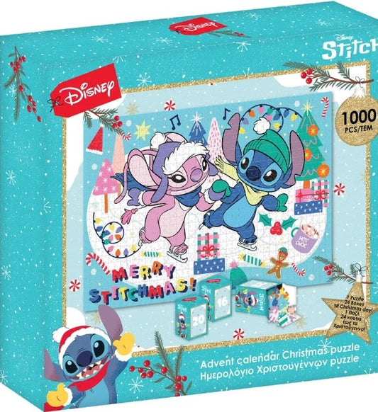 Calendrier de l'Avent Stitch et Angel 1000 pièces