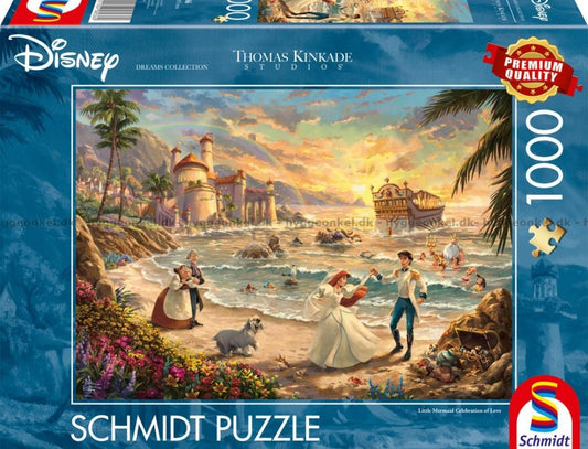 Puzzle Disney Schmidt 1000 pièces Ariel, celebration of love