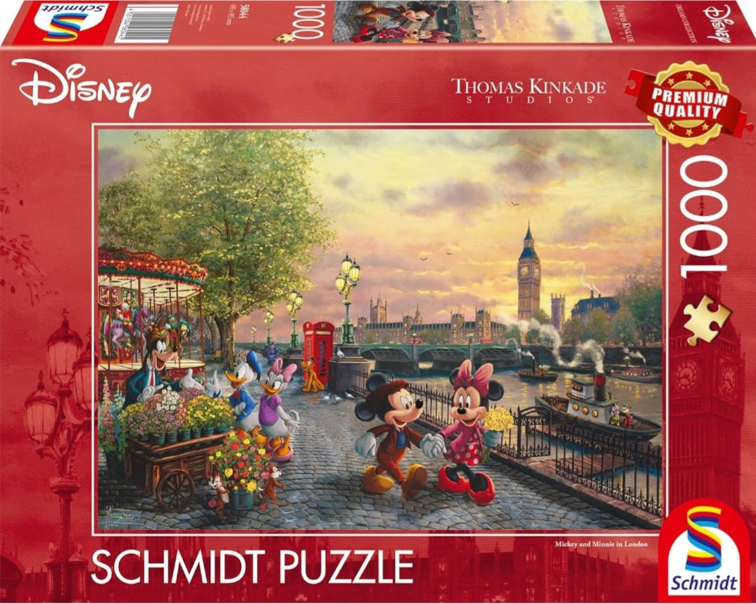 Puzzle Schmidt 1000 pièces – Mickey et Minnie à Londres Disney | La ...