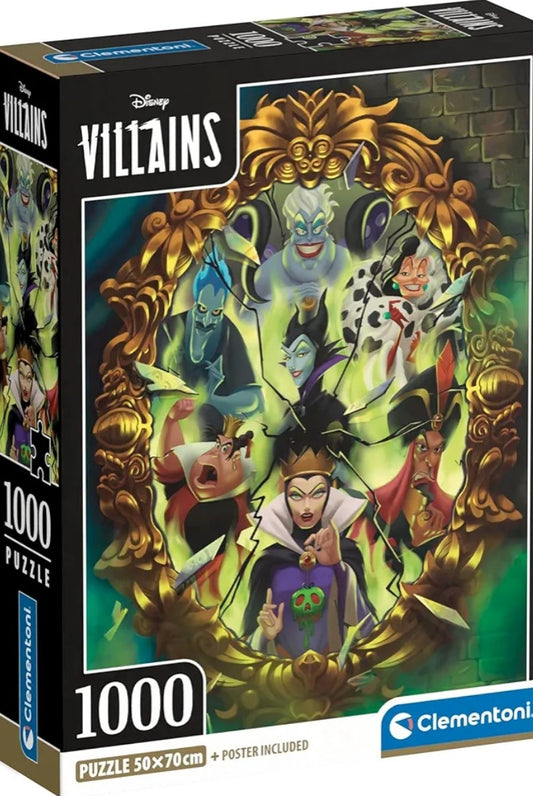 Puzzel Disney Clementoni 1000 p. disney schurken