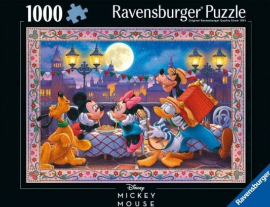 Puzzle Disney Ravensburger 1000 pièces Mickey romantique