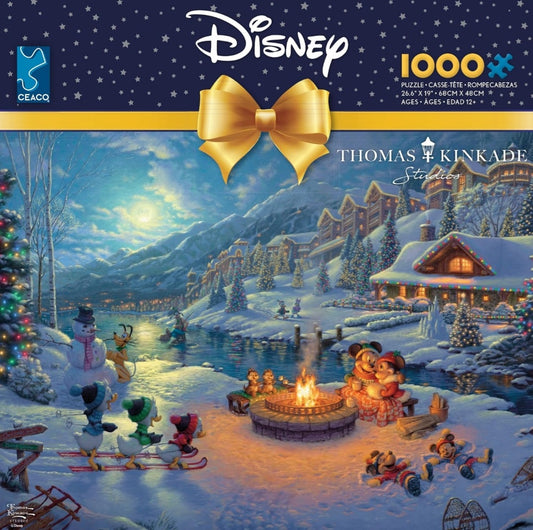 Puzzle Disney Ceaco 1000 pièces Mickey et Minnie Christmas Lodge