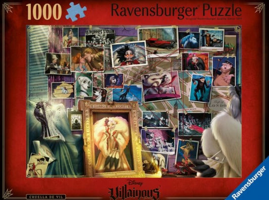 Puzzle Disney Ravensburger Villainous 1000 pièces Cruella