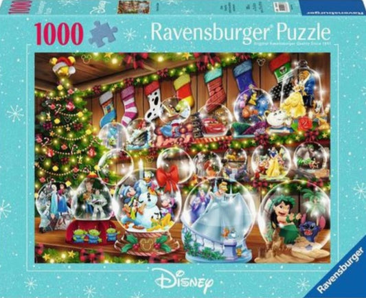 Puzzle Disney Ravensburger 1000 pièces paradis et boules de neige