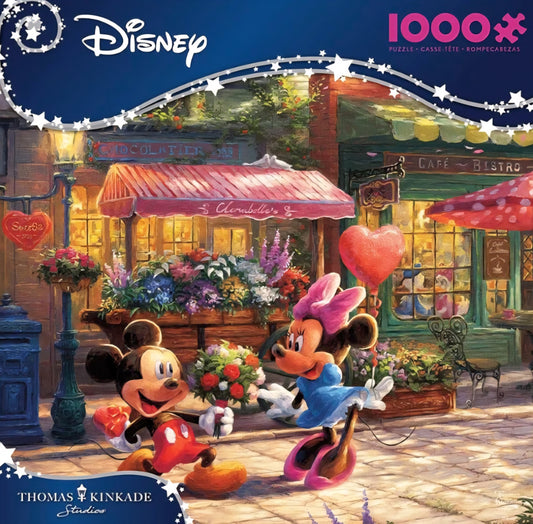Puzzle Disney Ceaco 1000 pièces  Mickey et Minnie Sweetheart Café