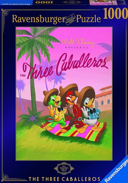 Puzzle disney Ravensburger 1000 pièces the Three Caballeros
