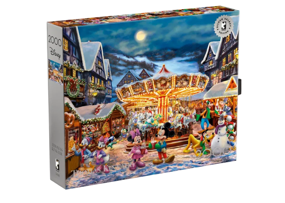 Puzzle Disney Mickey et Minnie au marché de Noël – 2000 pièces – Ceaco