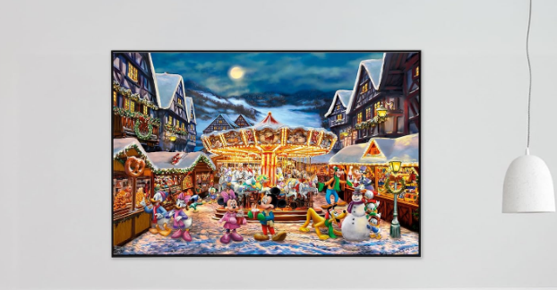 Puzzle Disney Mickey et Minnie au marché de Noël – 2000 pièces – Ceaco
