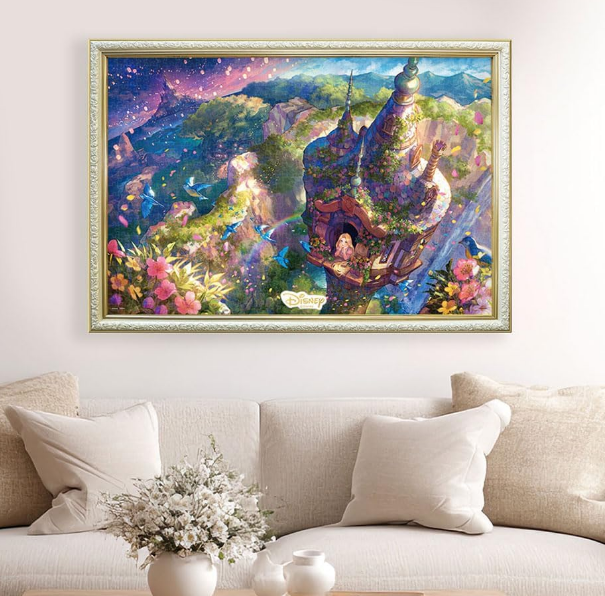 Puzzle Disney Tenyo 1000 pièces Raiponce par l'illustratrice Fuzichoco