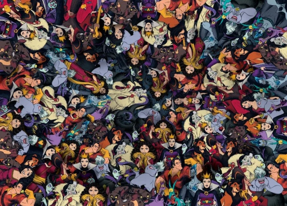 Puzzle Disney Clementoni 1000 pièces Vilains impossible