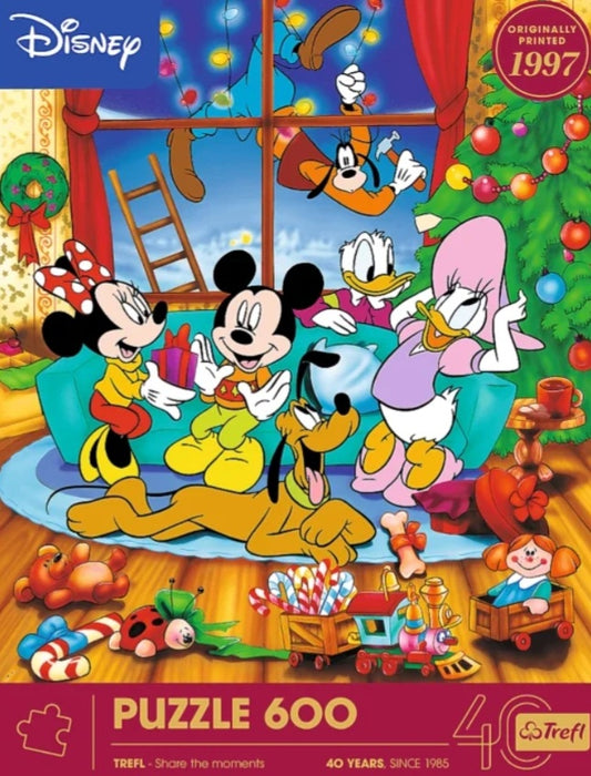 Puzzle Disney Trefl 600 pièces Noël avec Mickey