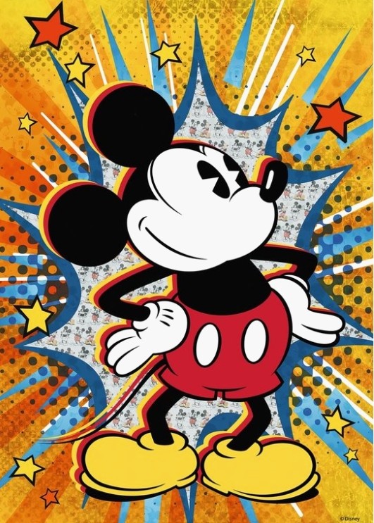 Puzzle Disney Ravensburger 1000 pièces Retro Mickey