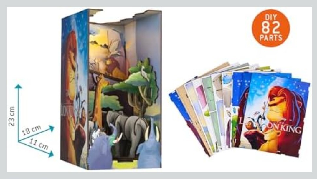 Puzzle Disney Tiny Adventures Book Nook Le Roi Lion