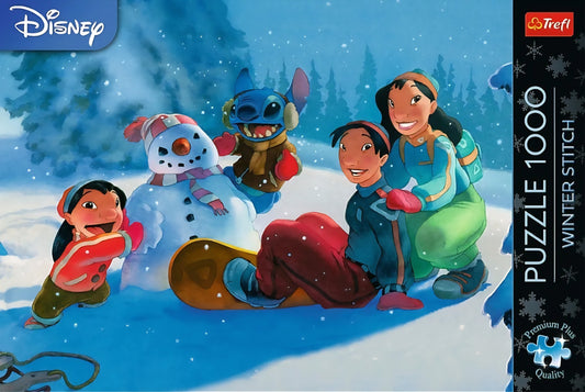 Puzzle Disney Trefl 1000 pièces Stitch hiver