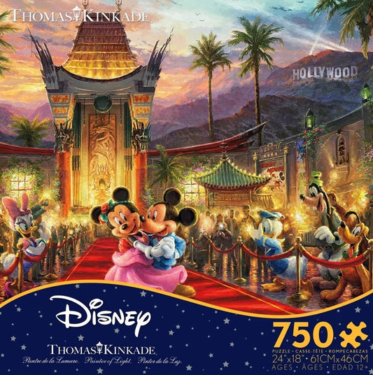 Puzzle Disney Ceaco 750 pièces Mickey et Minnie à Hollywood