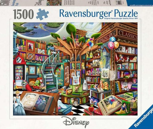 Puzzle Disney Ravensburger 1500 pièces La Librairie Magique