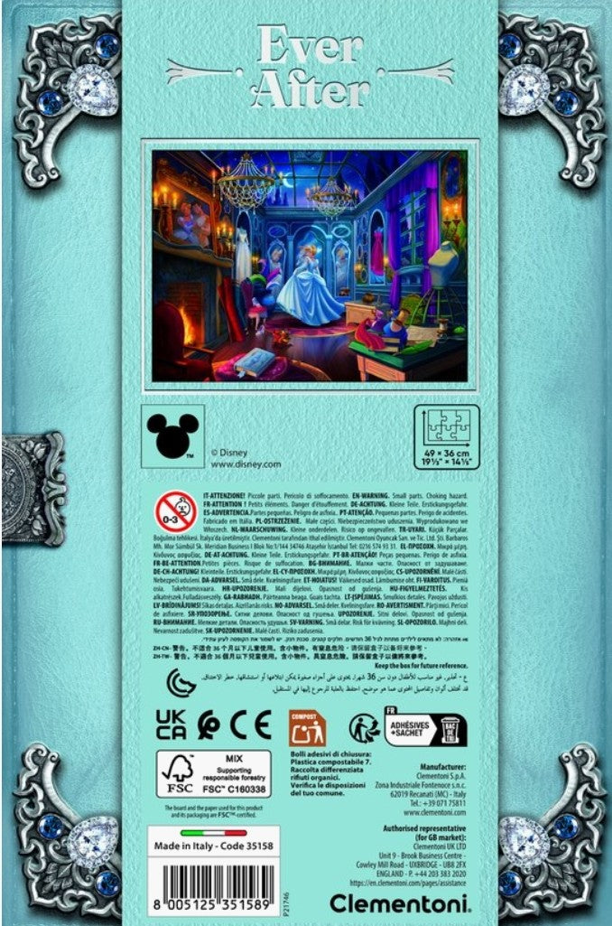Puzzle Disney Clementoni 500 pièces Cendrillon Ever After