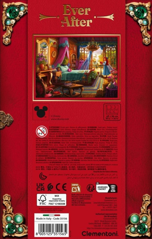 Puzzle Disney Clementoni 500 pièces Ariel Ever After