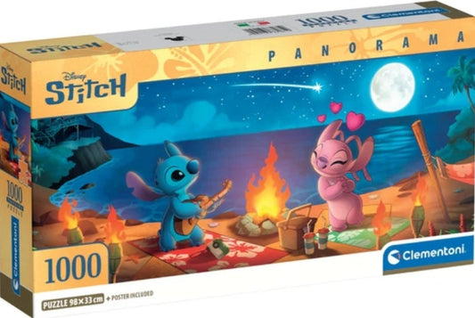 Puzzle Disney Clementoni panorama 1000 pièces Stitch