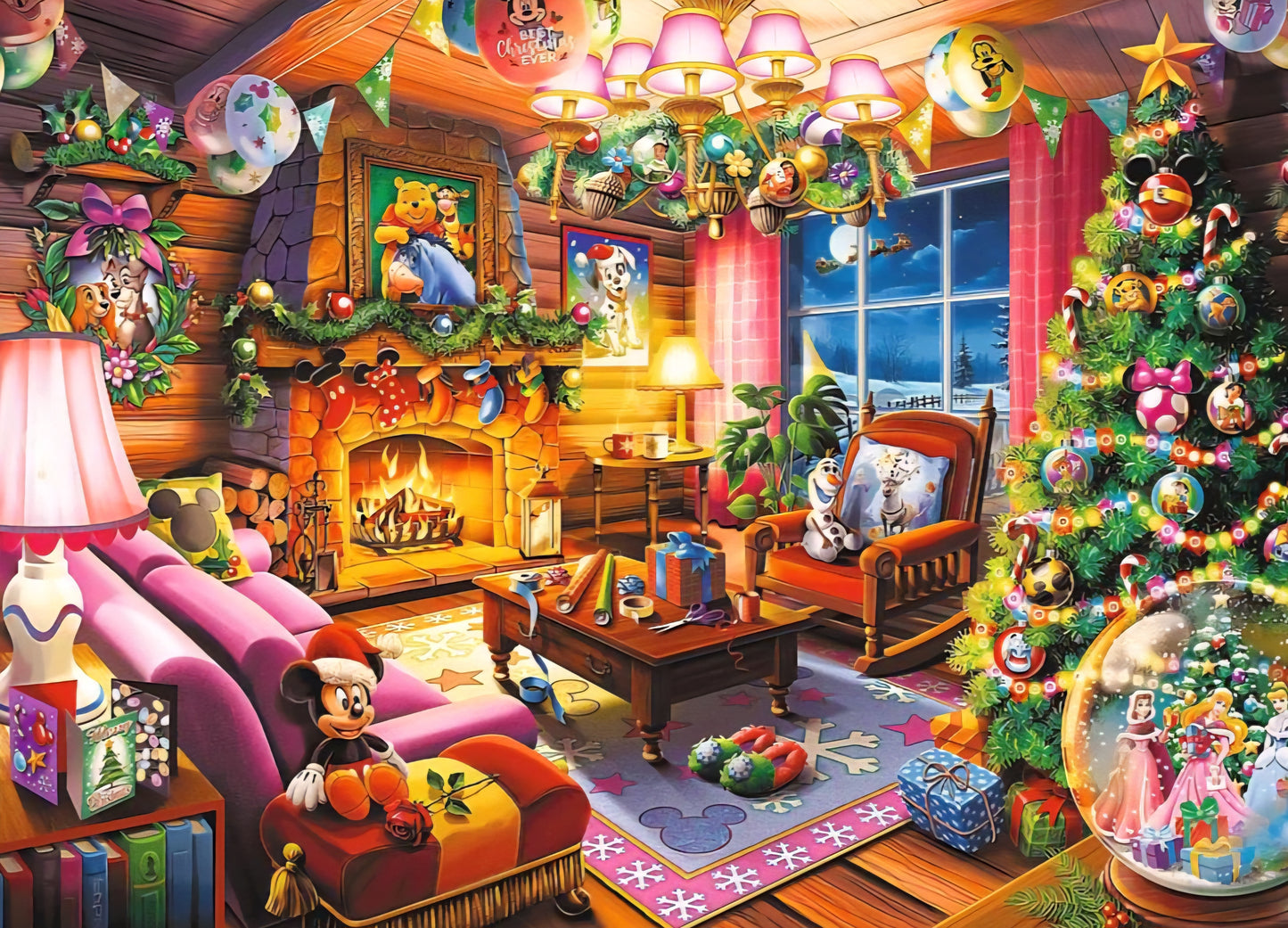 Puzzle Disney Trefl 1000 pièces le Chalet de Noël de Disney