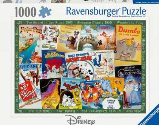 Puzzle Disney Ravensburger 1000 pièces Disney Vintage