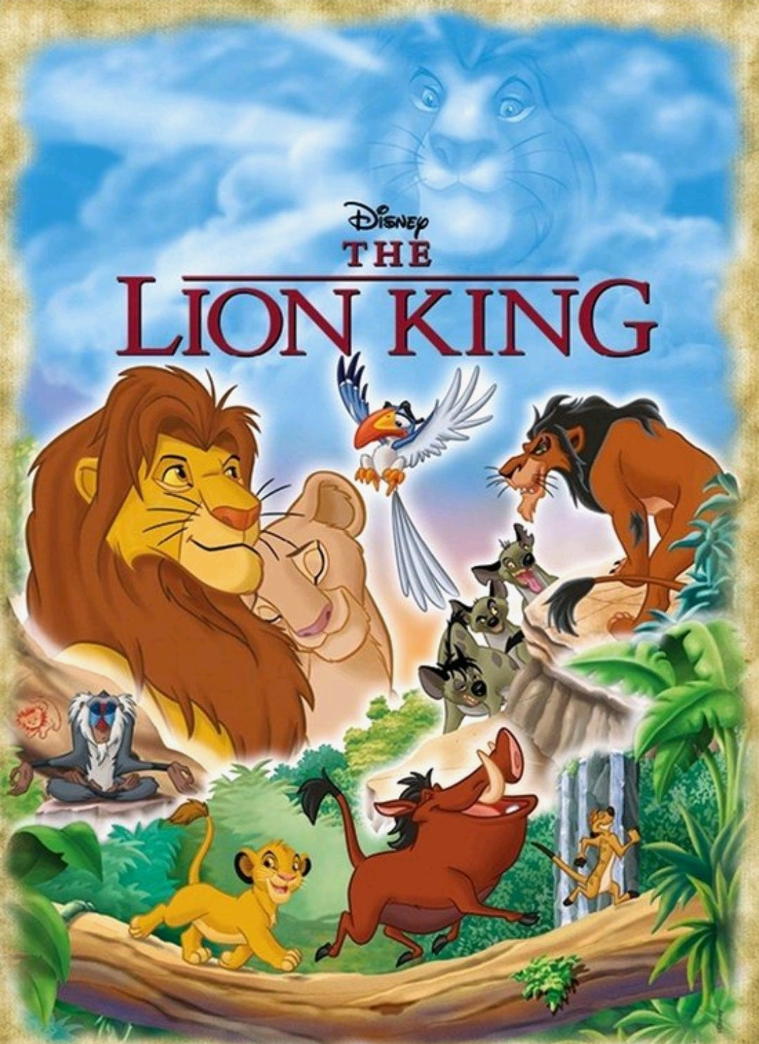 Puzzle Adulte 1000 Pieces Le Roi Lion Puzzles Dessin animé Puzzle
