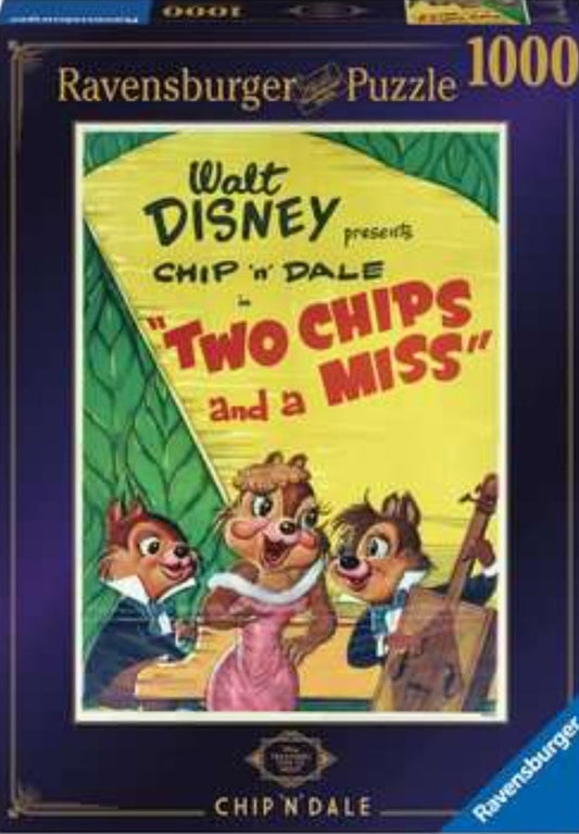 Puzzle Disney Ravensburger 1000 pièces Chip n' Dale