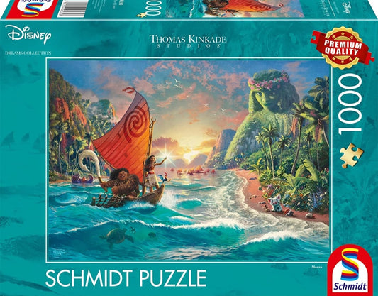 Puzzle 6000 pièces Disney : Thomas Kinkade : Le Roi Lion, Retour au rocher  de la fierté - Schmidt - Rue des Puzzles